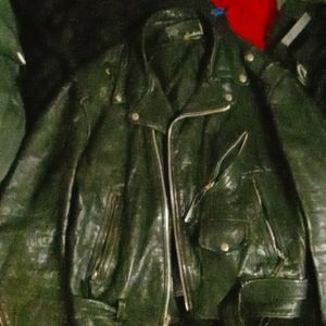 Vintage 70s Motorcycle Jacket Gino Leathers Size 46 - Men |Size: XL